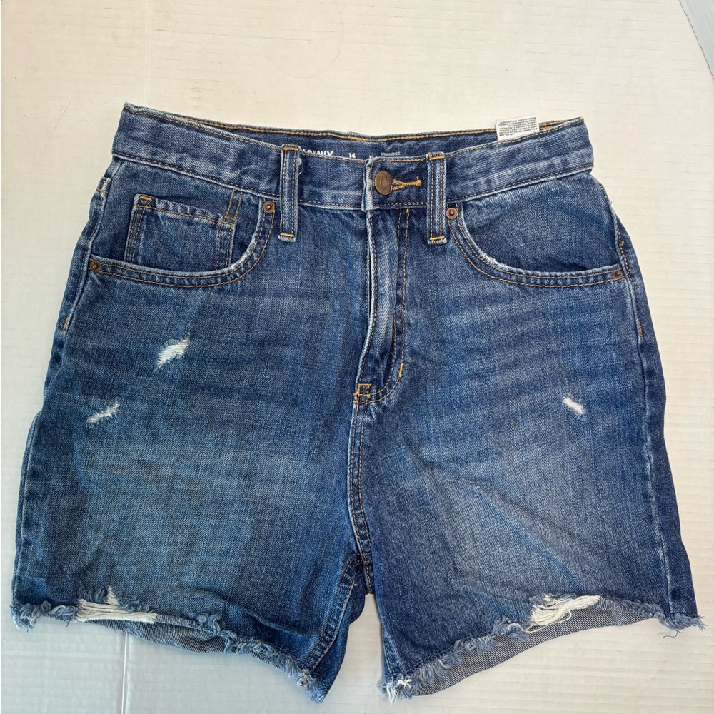 Old Navy Girls High Rise Jean Shorts-Size 14